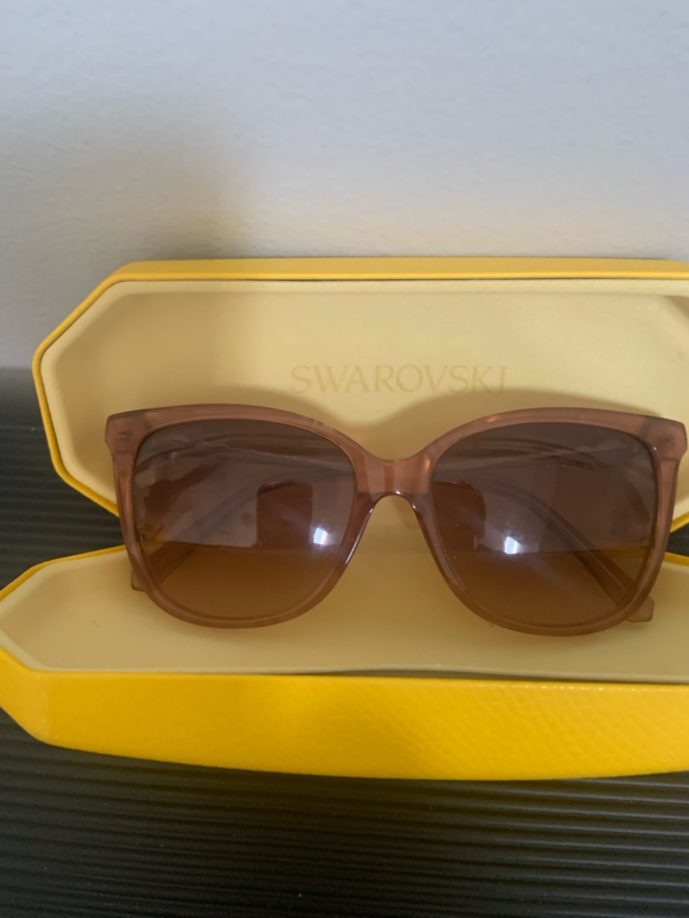 Swarovski Women's Brown Gradient Square Sunglasses - Picture 4 of 4